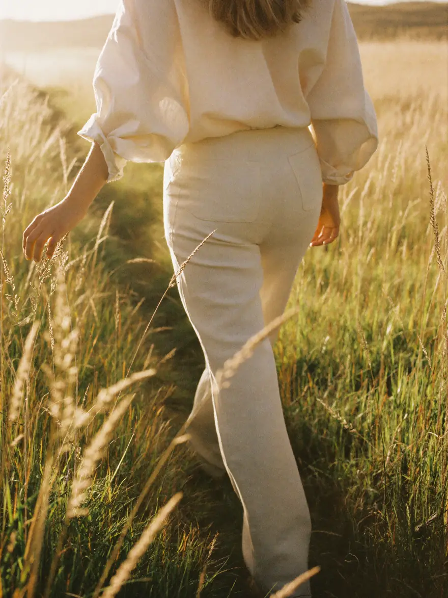 Walking out in the evening light
