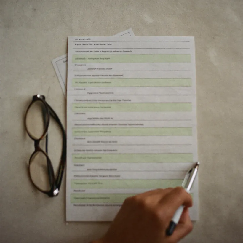 Reading over test results at home