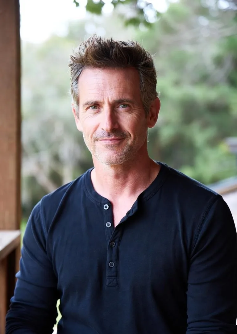 David at his cabin