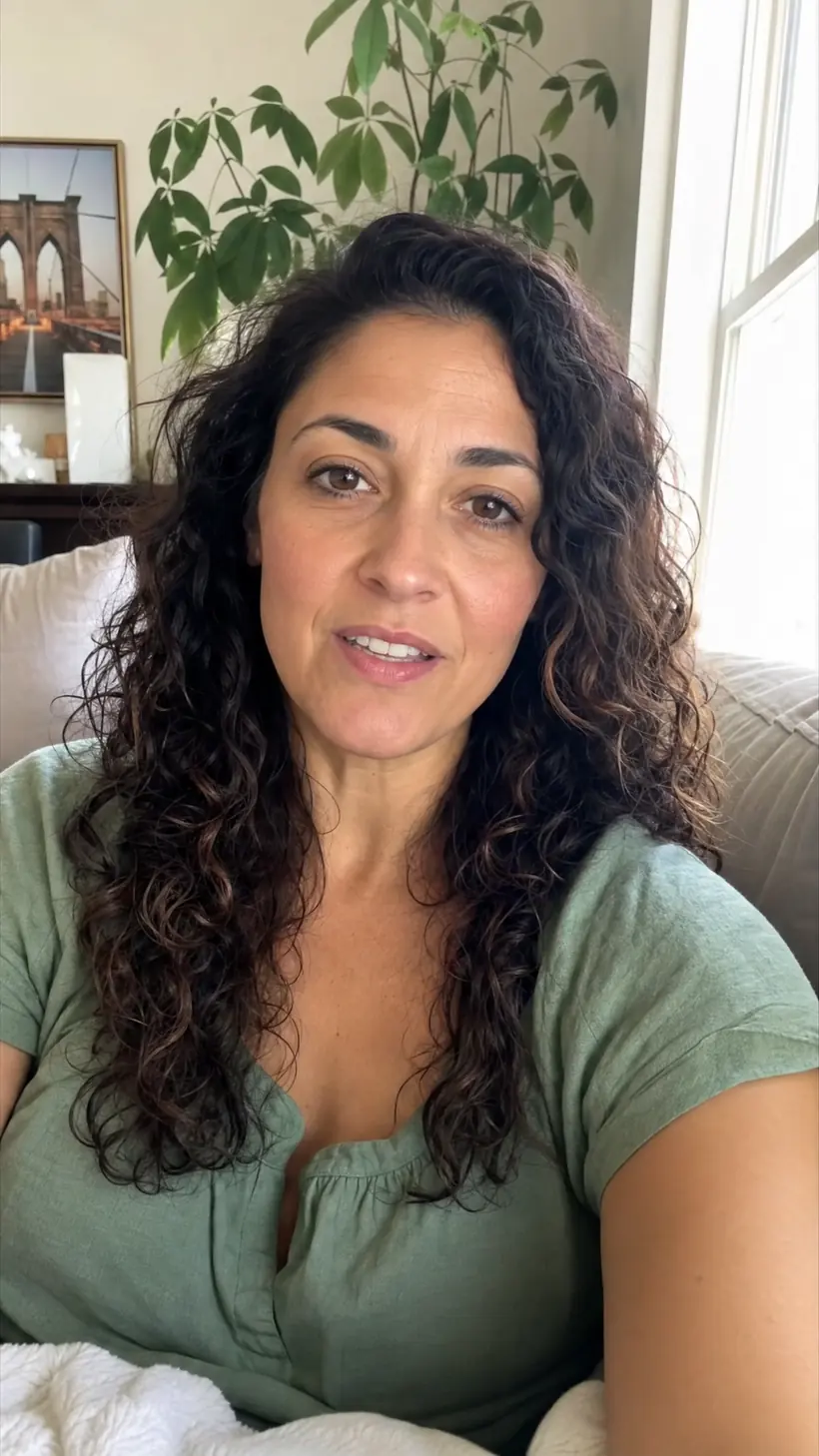Monica on a video call